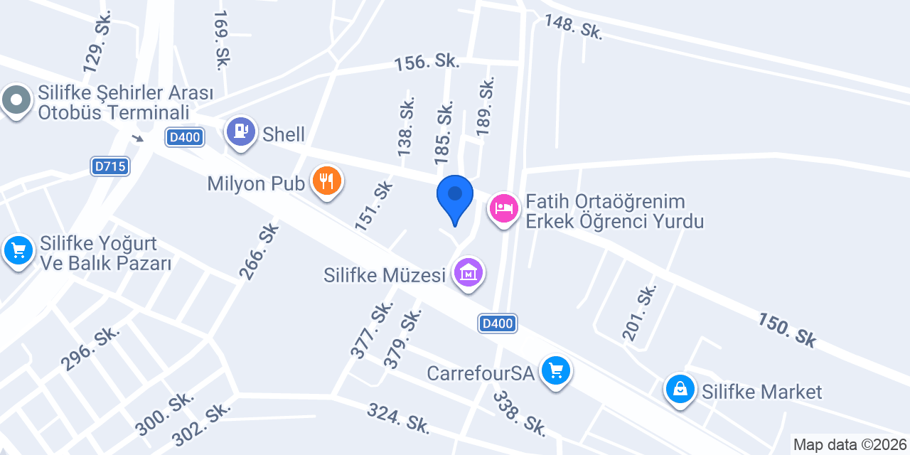 Silifke Zübeyde Hanım Anaokulu konumu