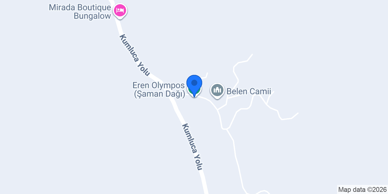 Eren Olympos (Şaman Dağı) konumu