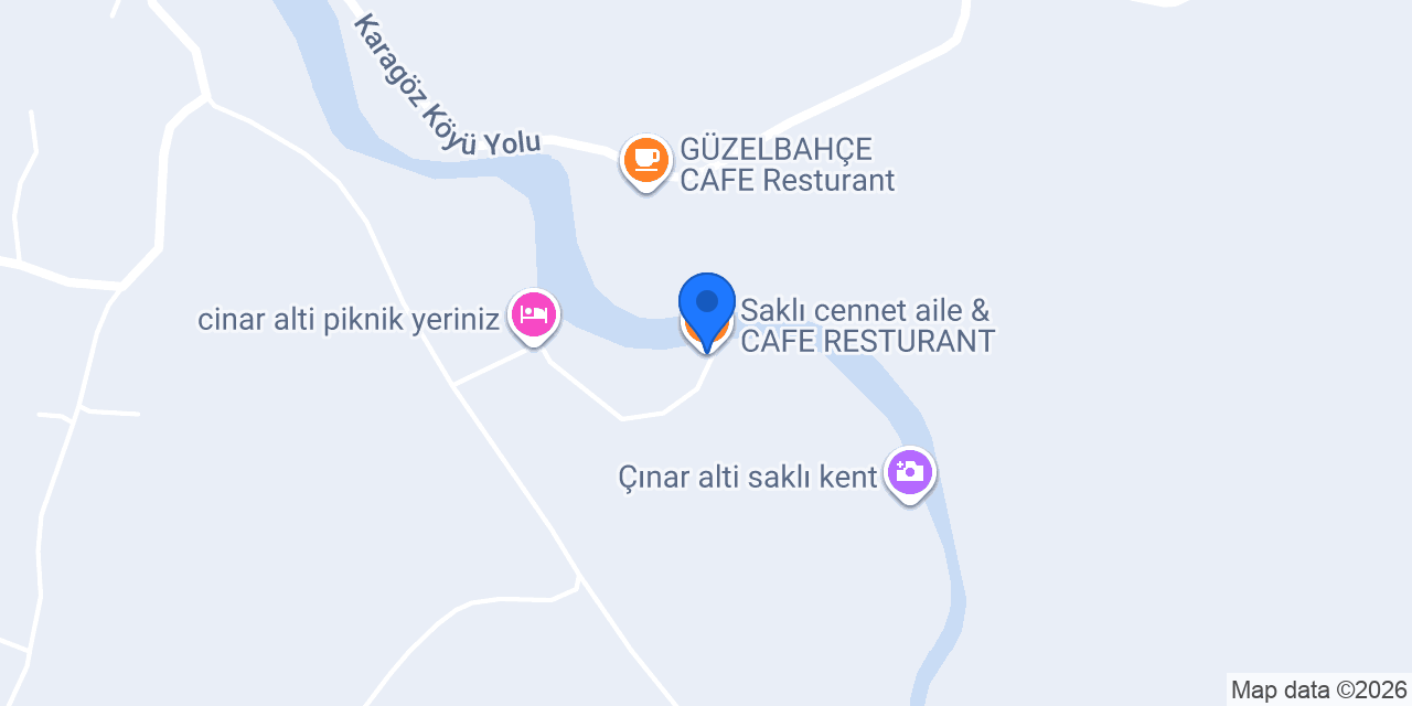 Saklı cennet aile & CAFE RESTURANT konumu