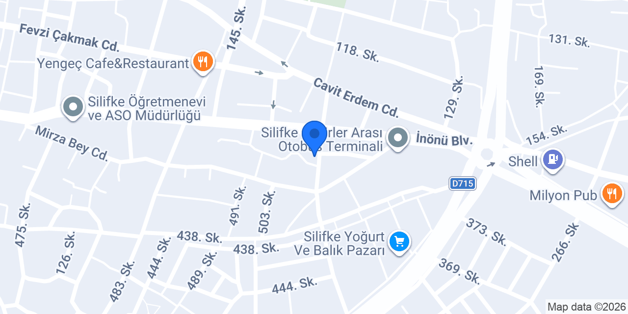 Silifke Araba Kiralama konumu
