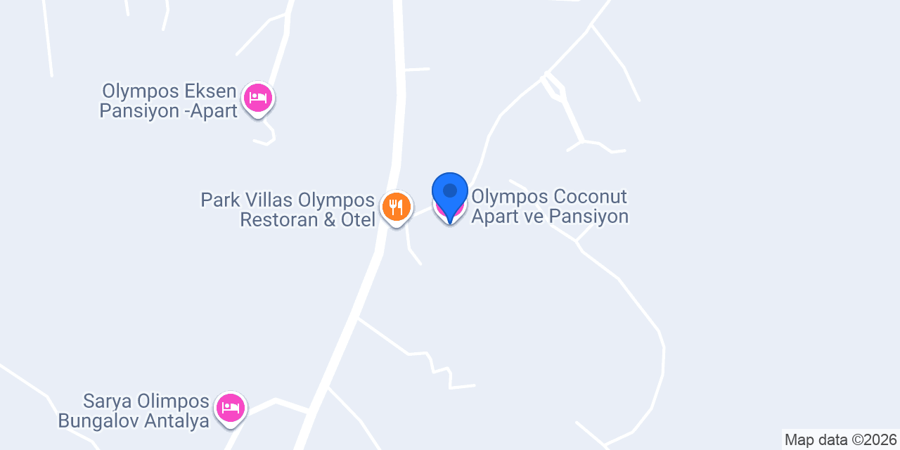 Olympos Coconut Apart ve Pansiyon konumu