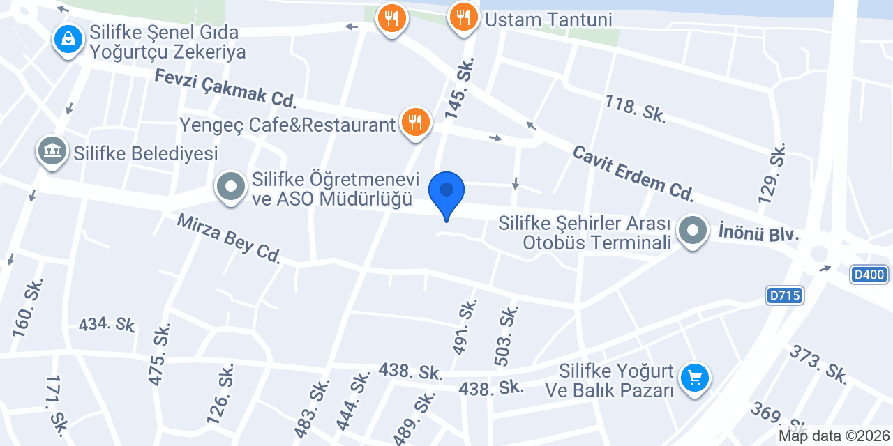 Sürat Kargo Silifke Şube konumu