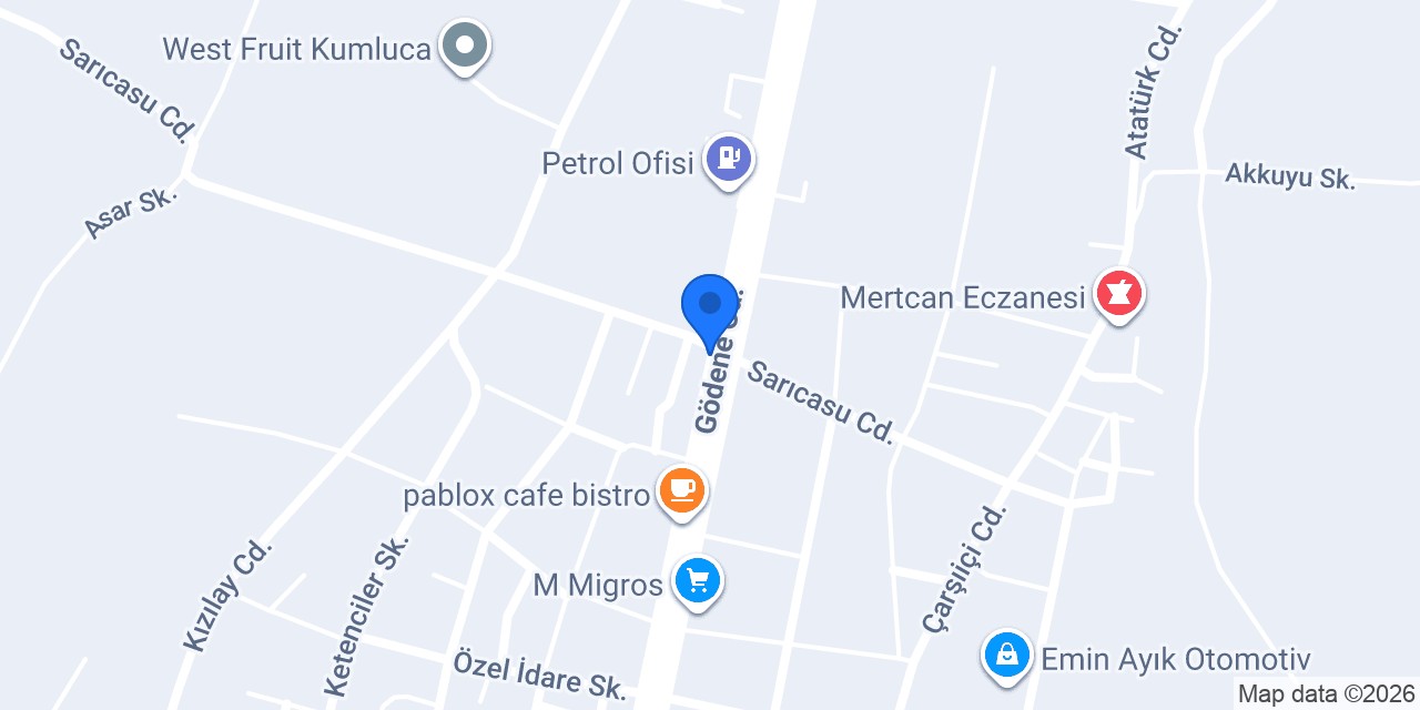 DAIM MOTORS RENT A CAR - KUMLUCA konumu