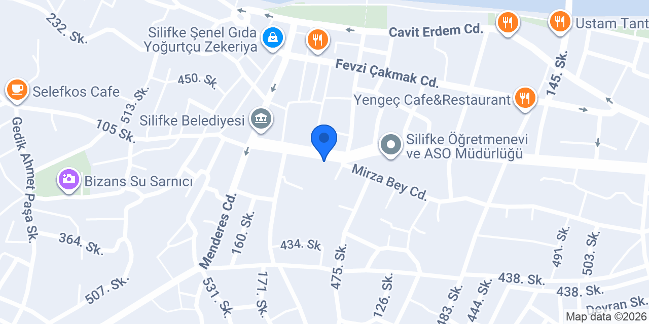 Arora Silifke Fabrika Satış Mağazası konumu