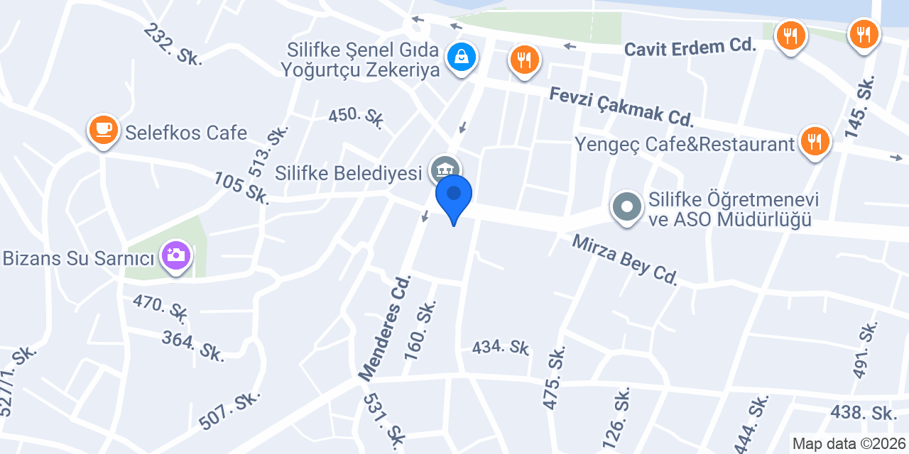Yapı Kredi - Silifke Şubesi konumu
