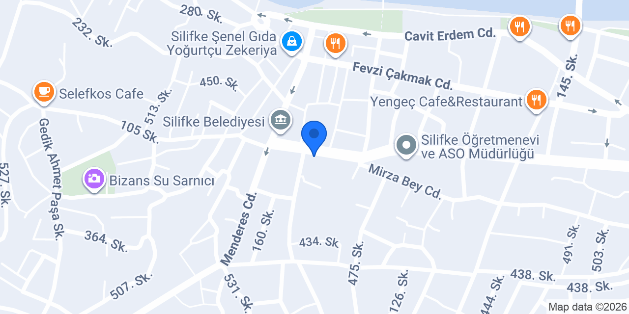 TEB Silifke Şubesi konumu