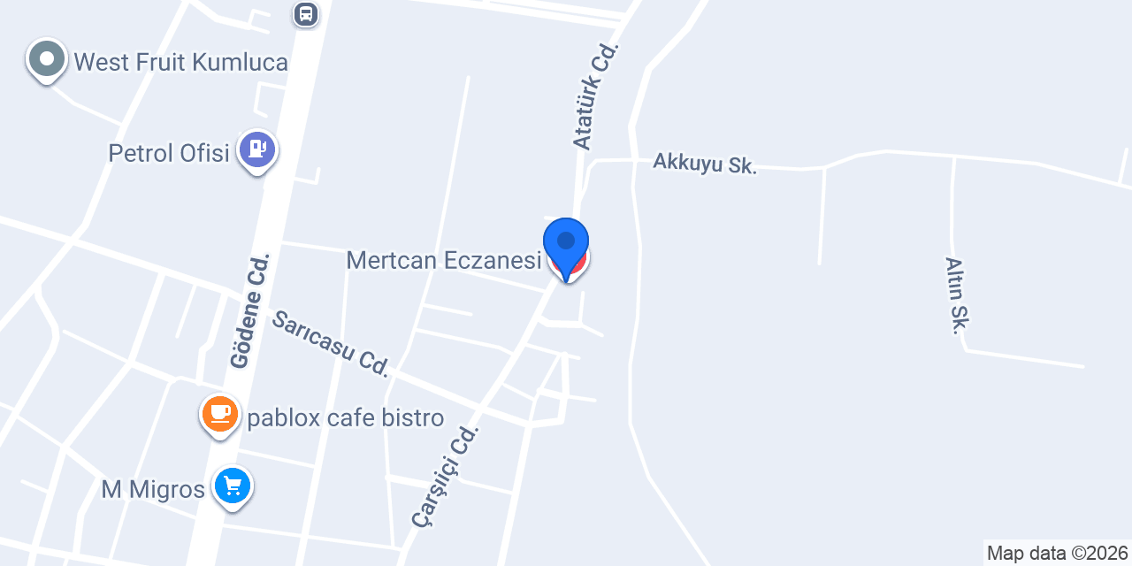 Mertcan Eczanesi konumu