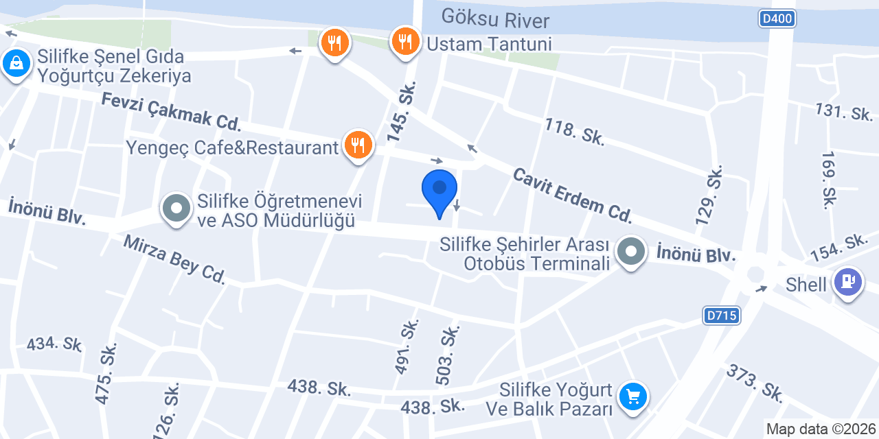 Aras Kargo Silifke Şubesi konumu