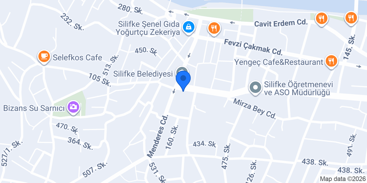 VakıfBank Silifke Şubesi konumu