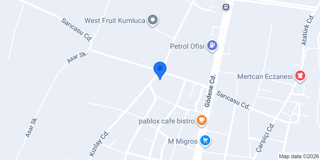 KUMLUCA ADA TARIM konumu