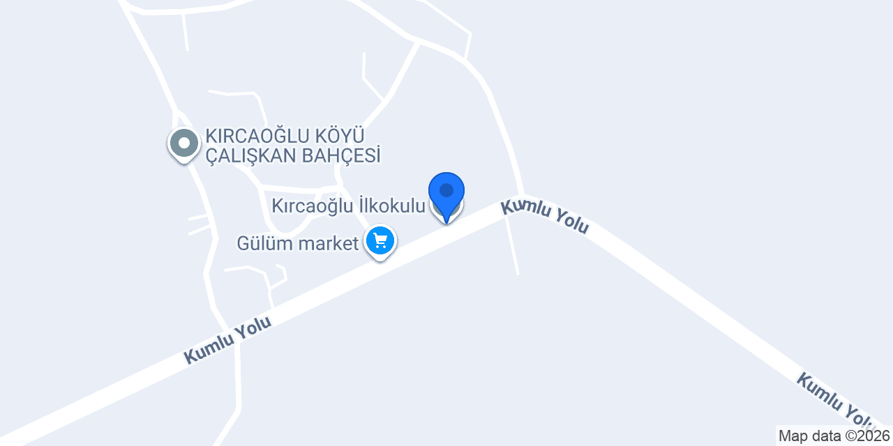 Kırcaoğlu İlkokulu konumu