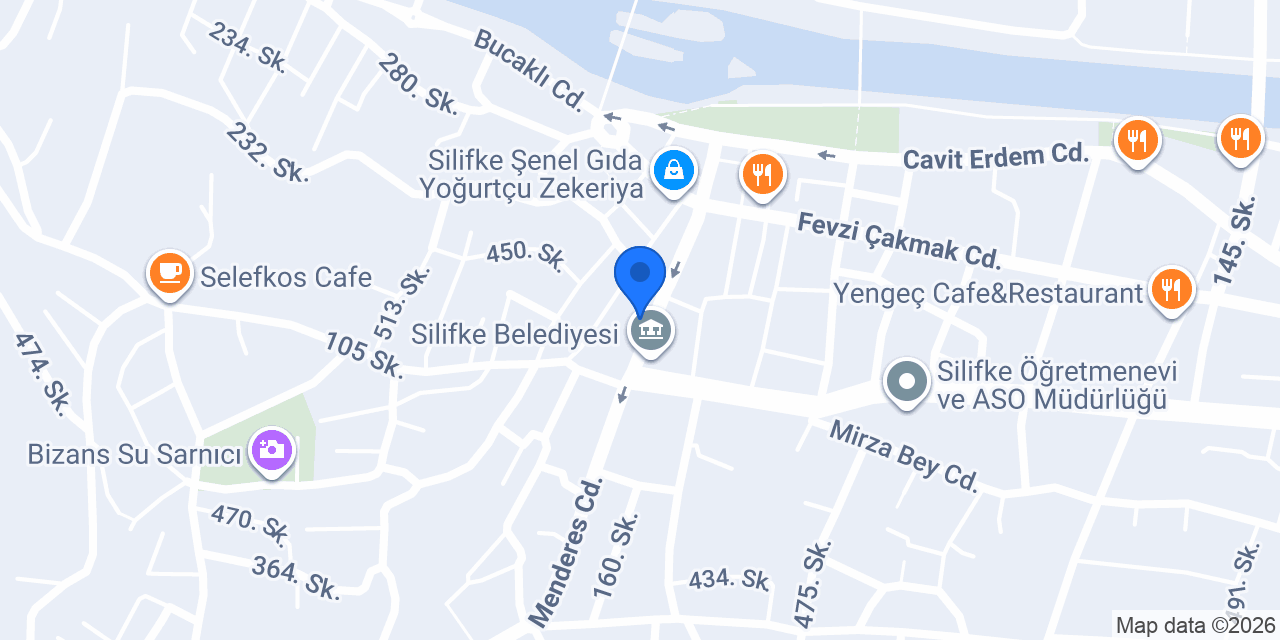 Şekerbank Silifke Şubesi konumu