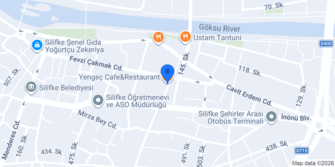 Yengeç Cafe&Restaurant konumu