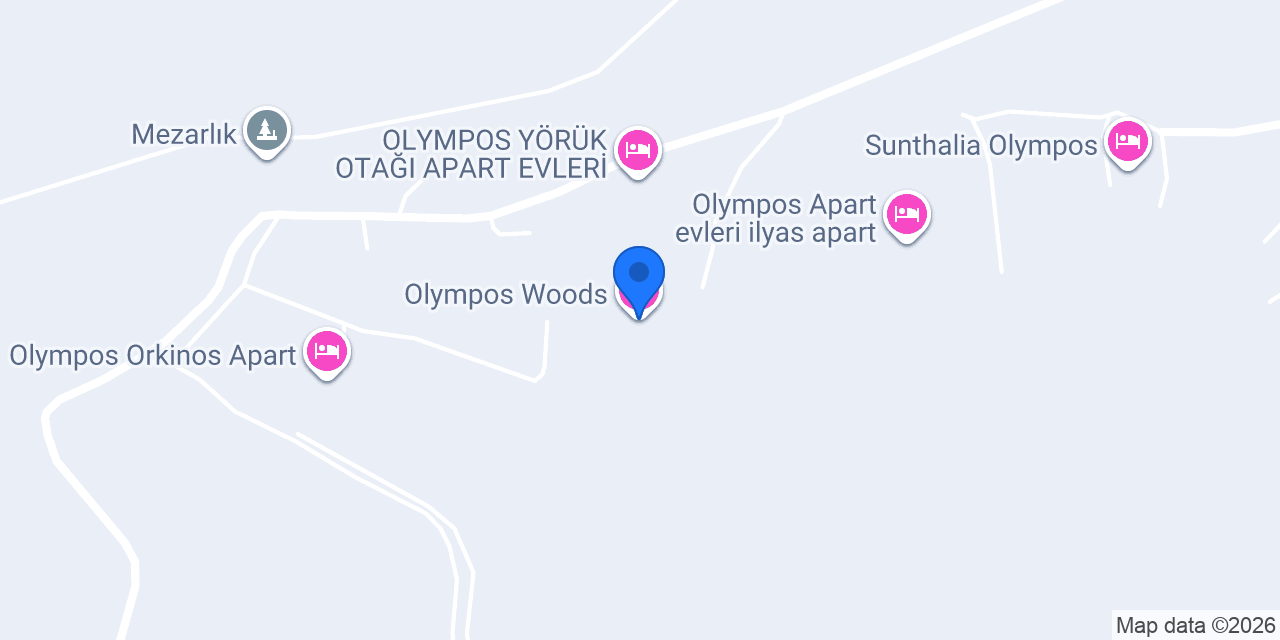 Olympos Woods konumu