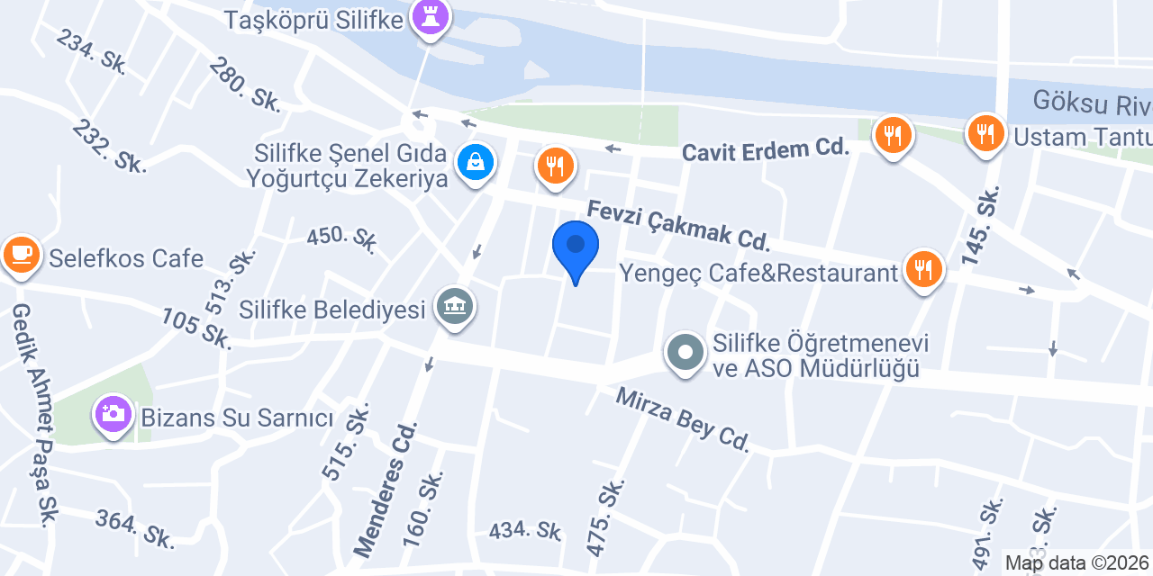 Silifke Sürücü Kursu konumu