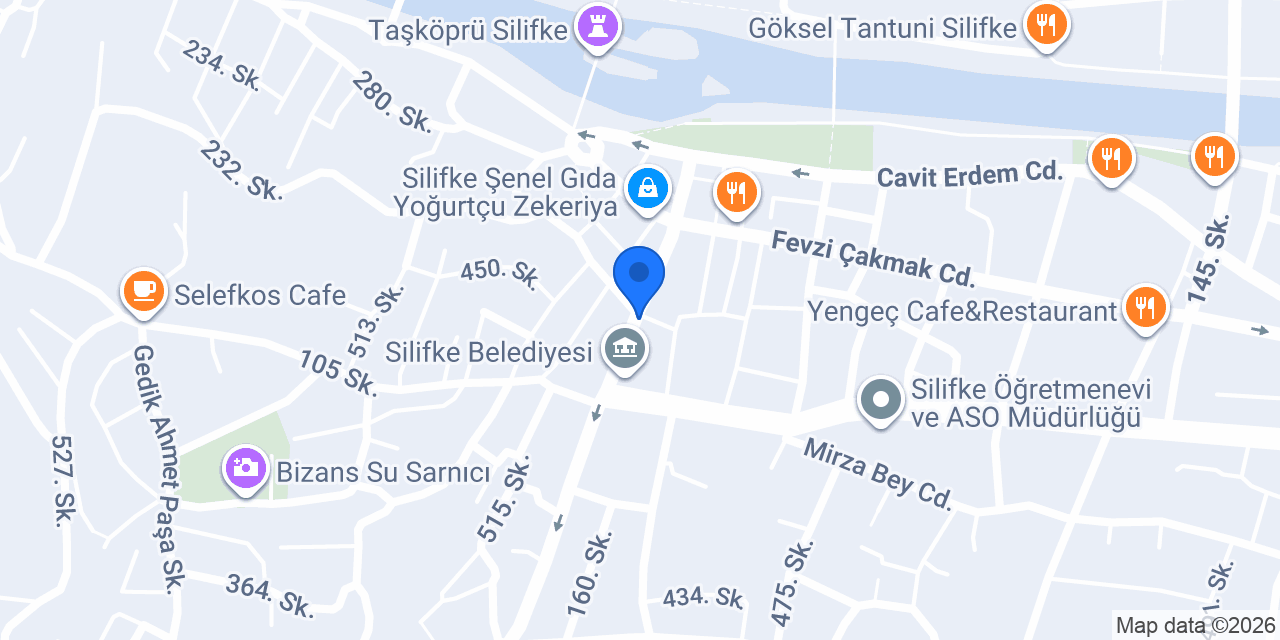 Ziraat Bankası Silifke/Mersin Şubesi konumu