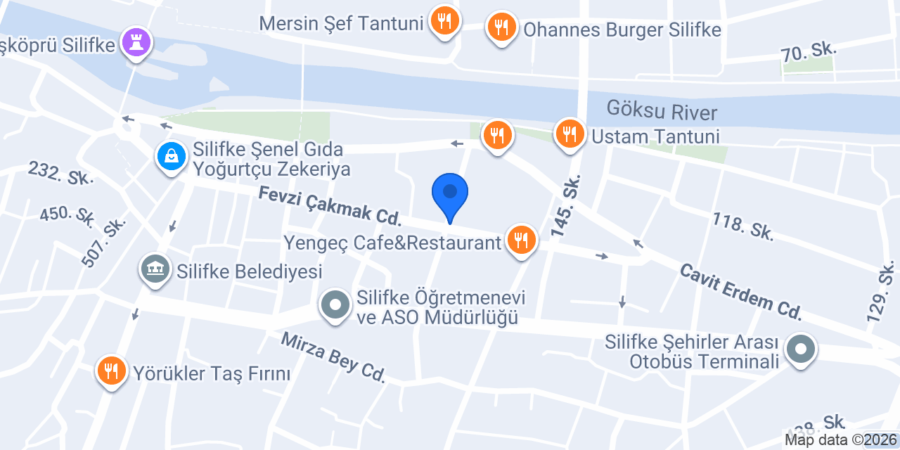 Şen Motor Silifke konumu