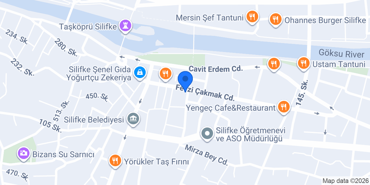 Bizim mutfak Silifke konumu