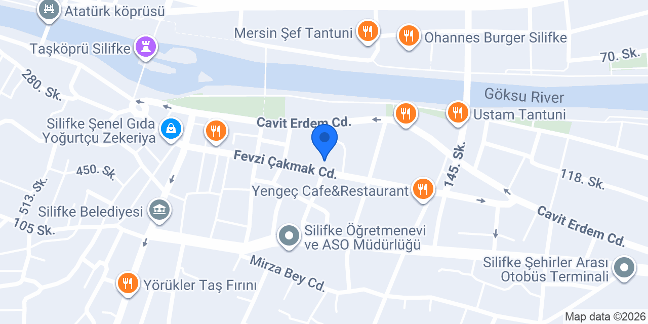 OSMANLI MOBİLYA SİLİFKE konumu
