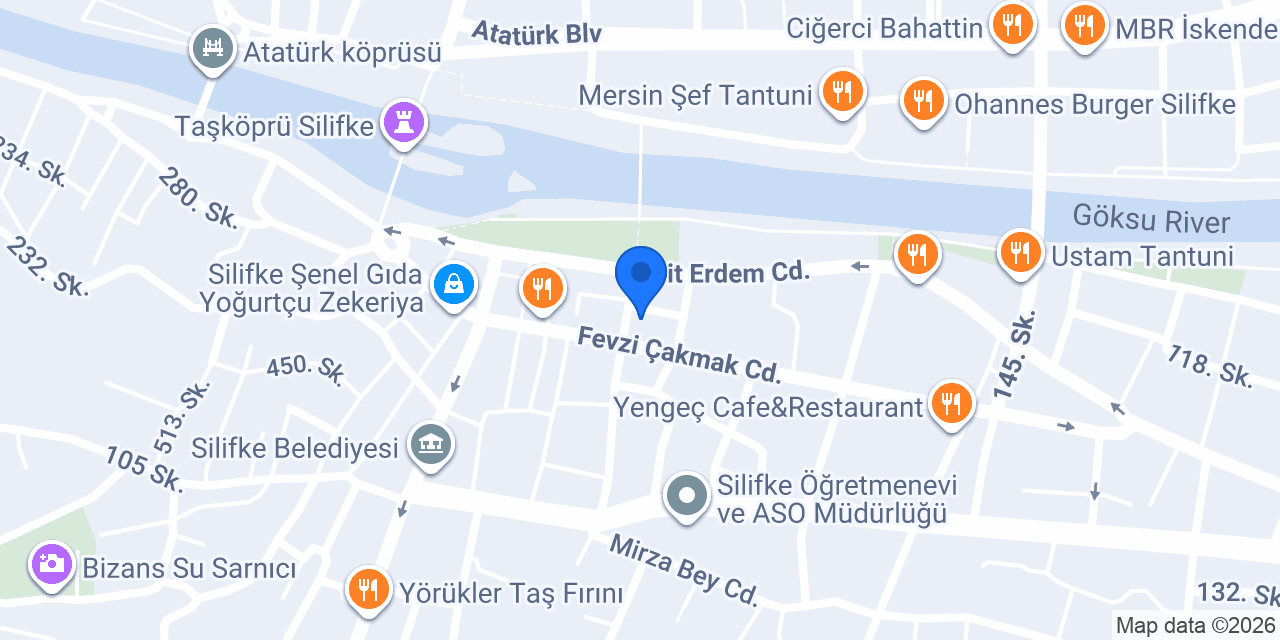 Yeğiner Mimarlık&Proje konumu