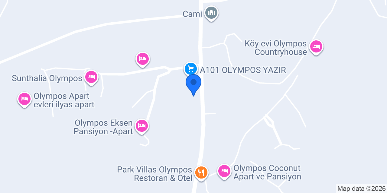 Hayat Çadır Camping Pansiyon konumu