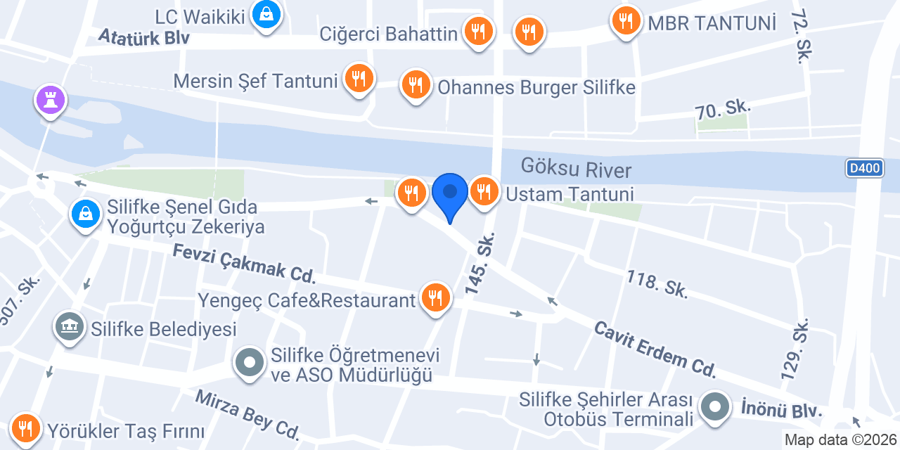 İki Tek Meyhanesi Silifke konumu