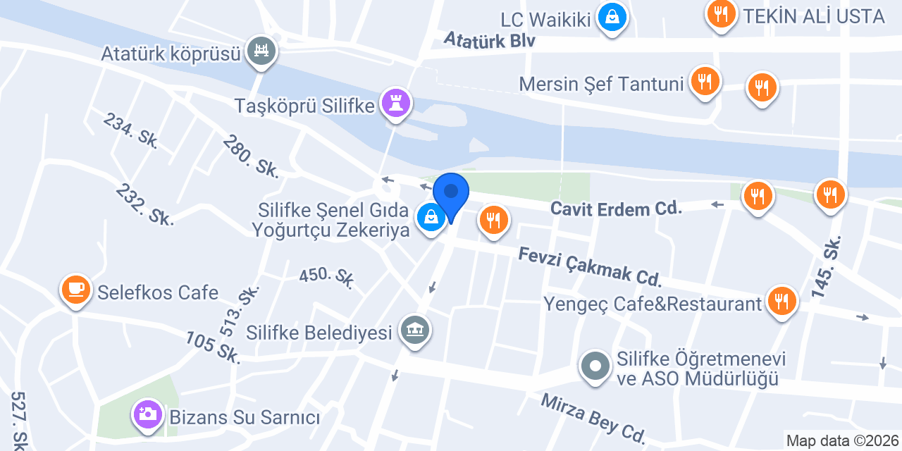 Silifke Anadol Taksi konumu