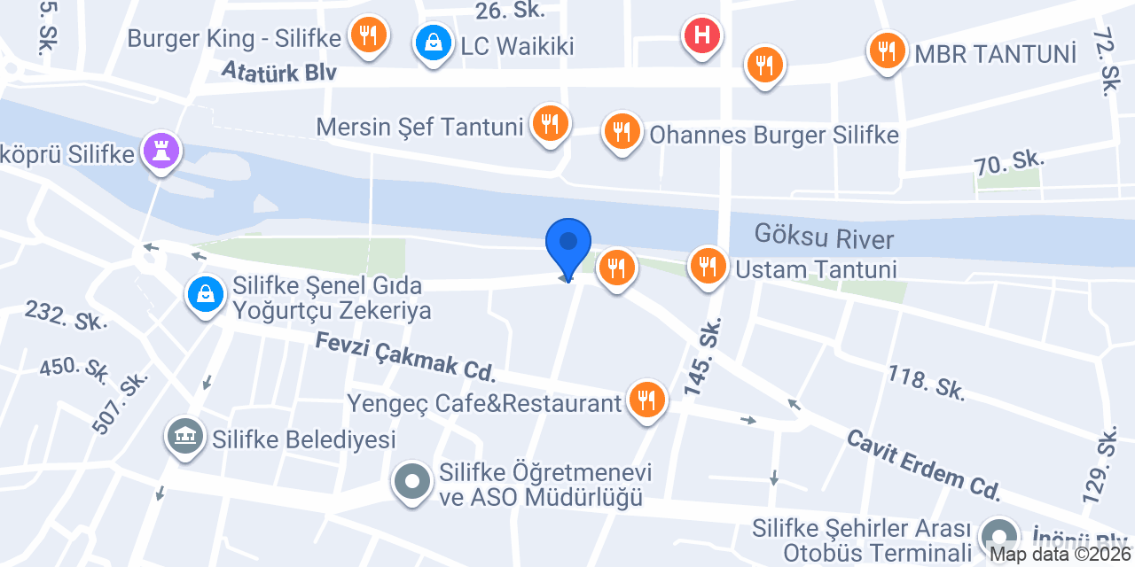 Mahzen Restoran konumu