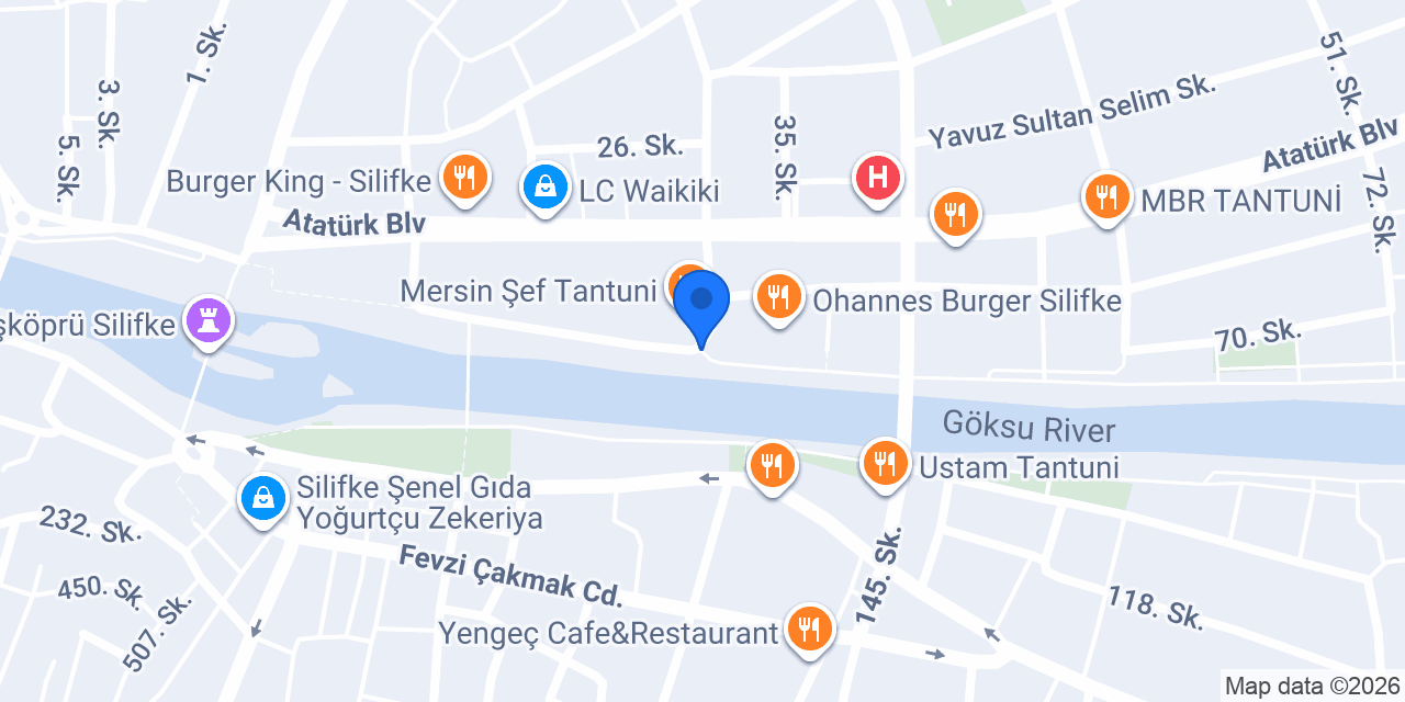 Göksel Tantuni Silifke konumu