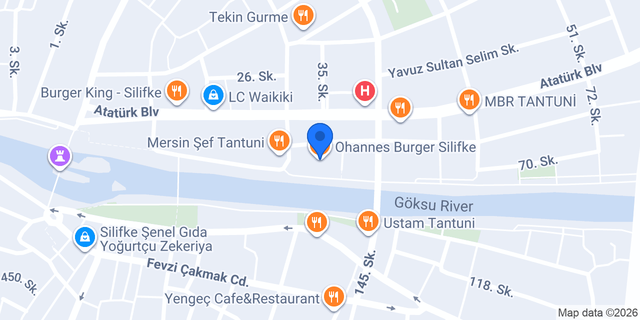 Ohannes Burger Silifke konumu
