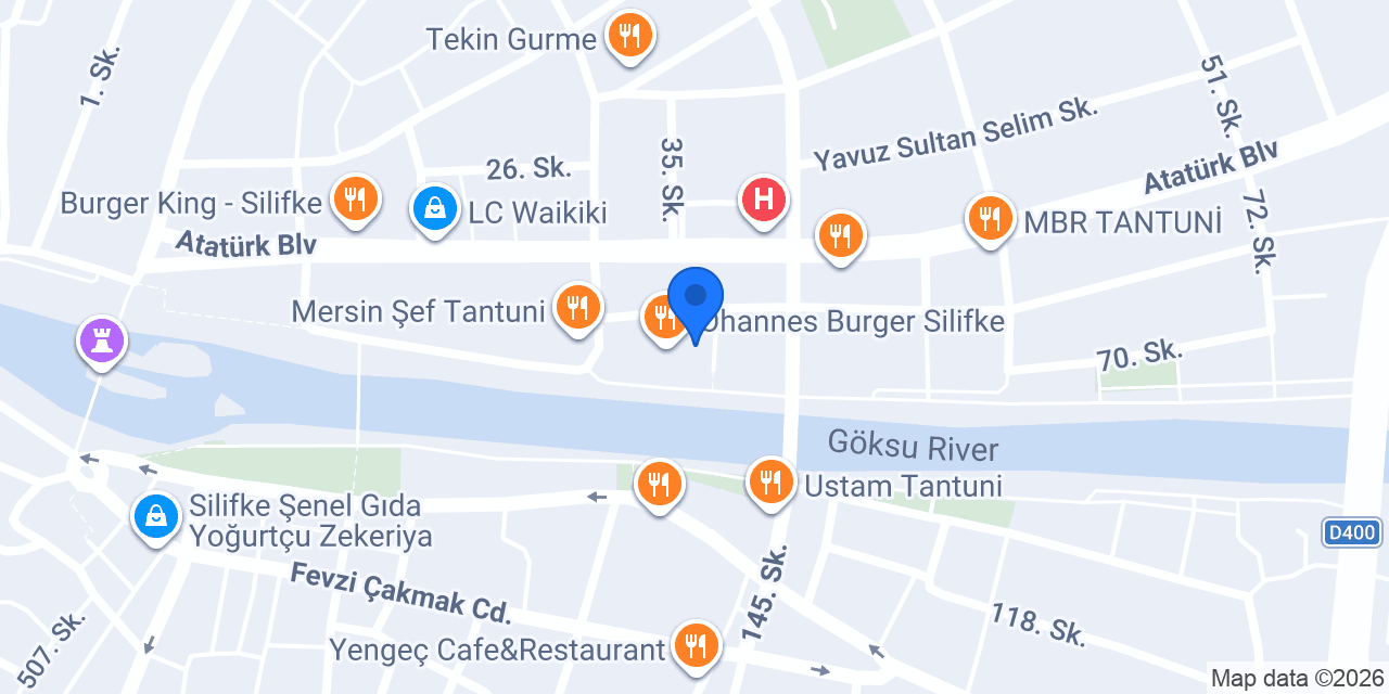 MADO DONDURMA CAFE SİLİFKE konumu