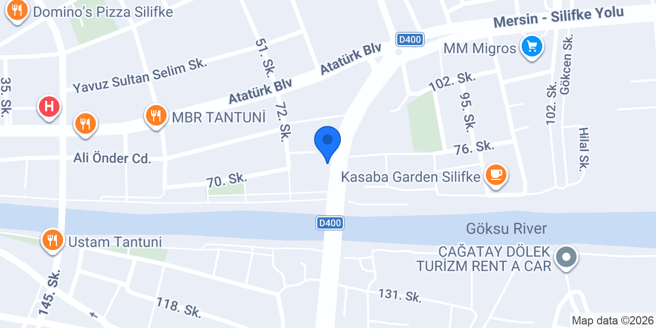 Kelebek Mobilya Silifke konumu