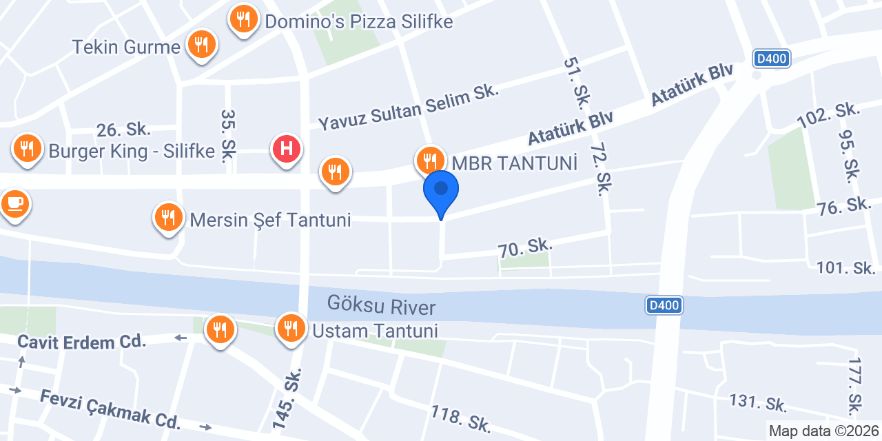 Öztürk Çiçekçilik konumu