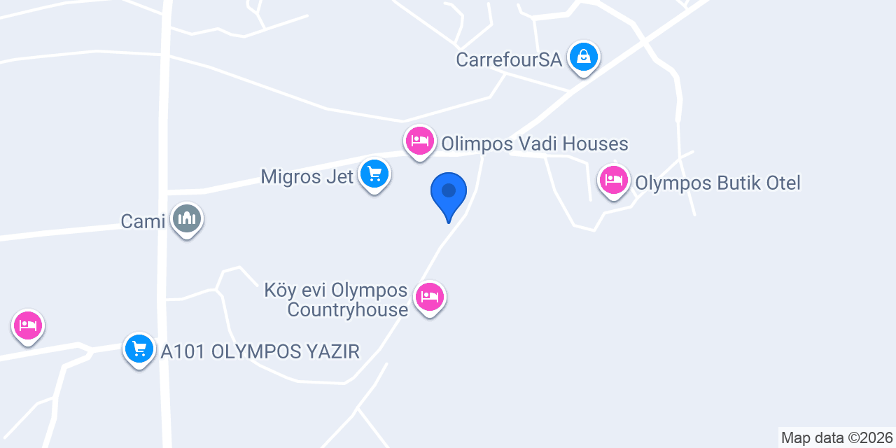 Olympos Simar Pansiyon konumu