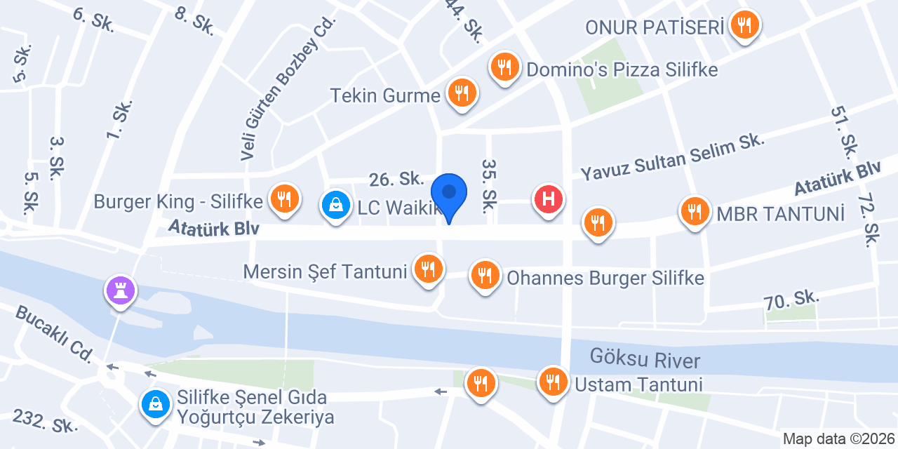 COŞKUN OPTİK - SİLİFKE konumu