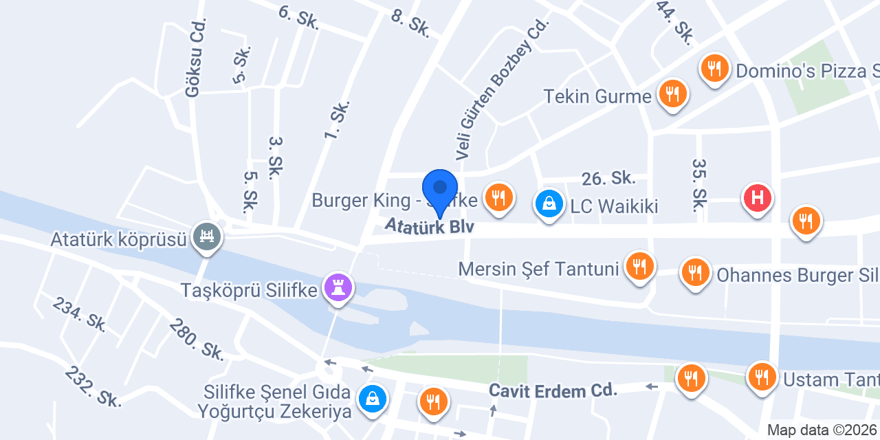 Tatlıcı Köse SİLİFKE konumu
