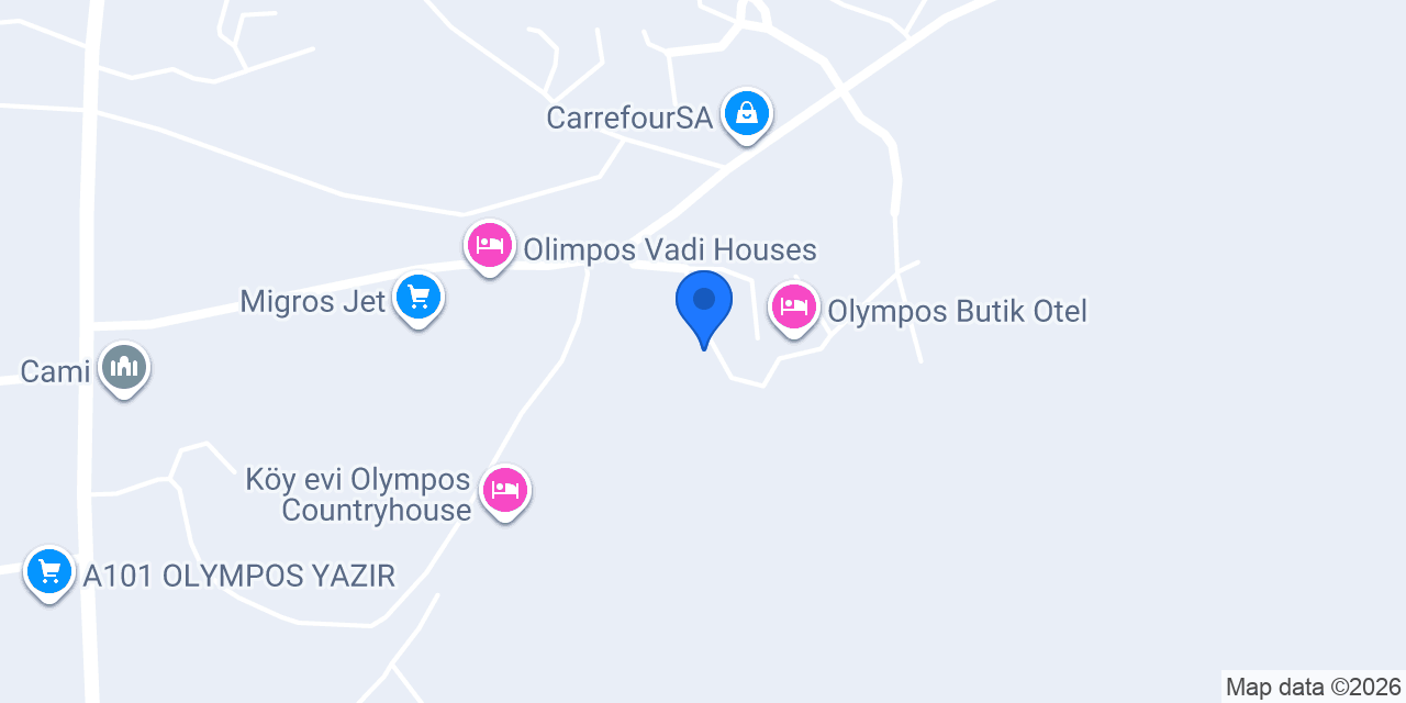 Olympos Lokal Pansiyon konumu