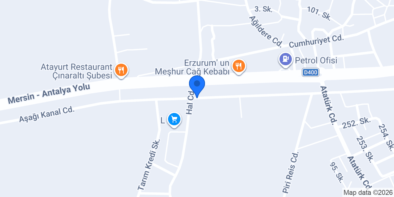 TOPCU TARIM konumu