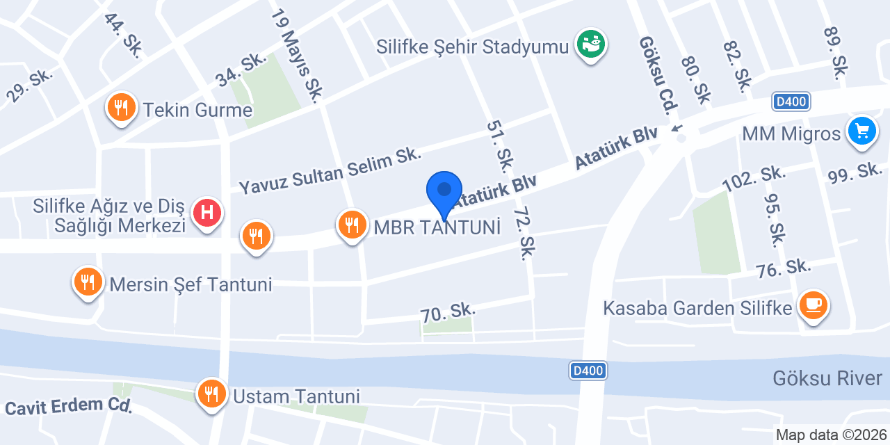 QNB Silifke Şubesi konumu