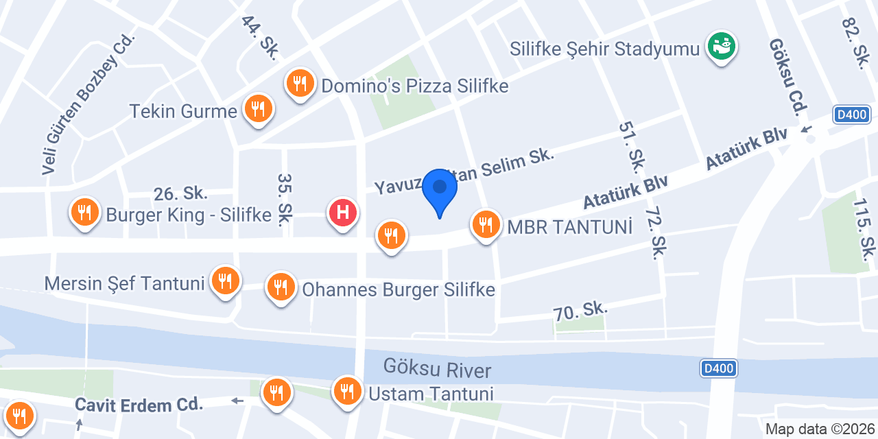 Komşu Mağazaları konumu