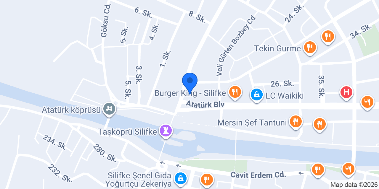 Yörükoğlu Pastanesi konumu
