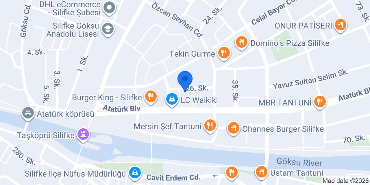 Silifke lezzet durağı konumu