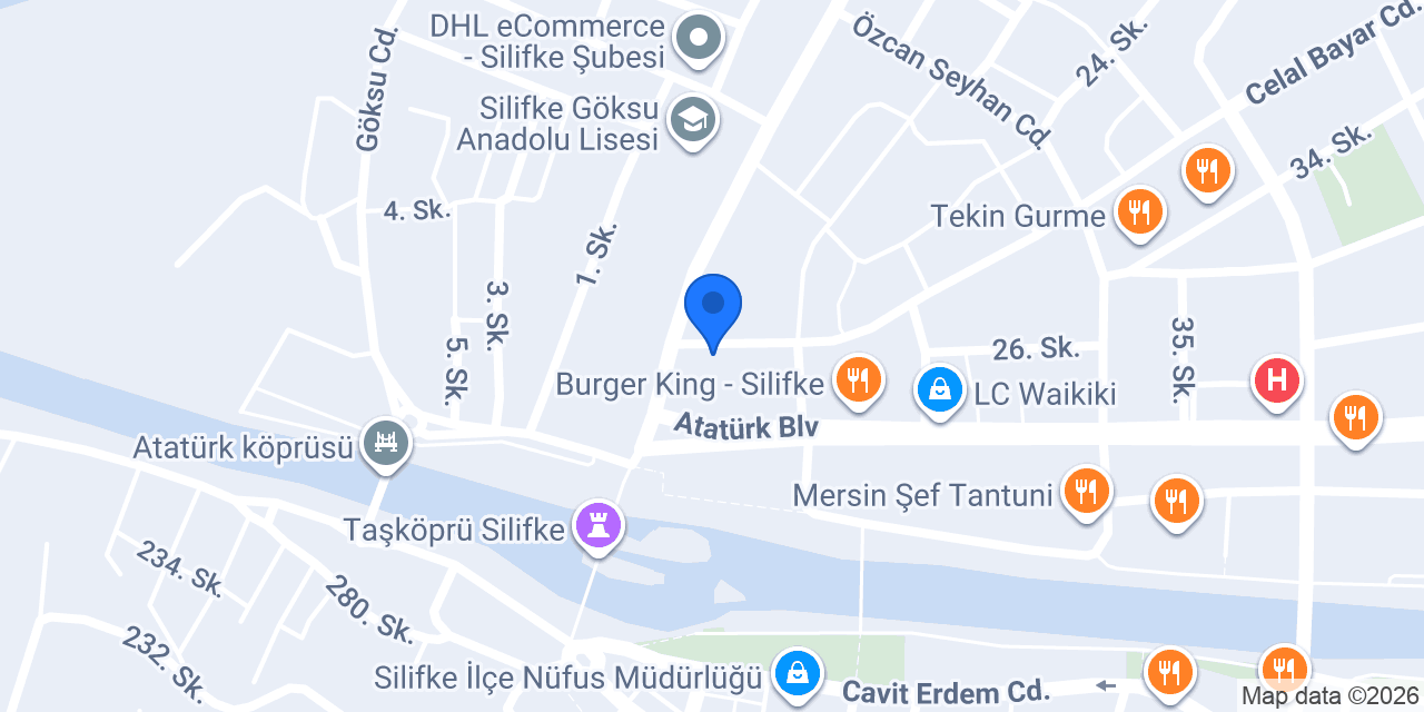 Akdeniz Veteriner Kliniği konumu