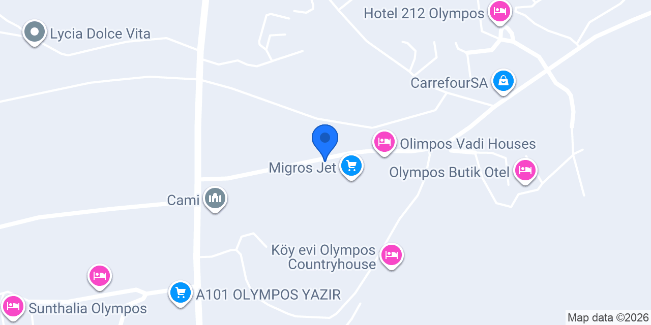 Olympos Apollo Cafe & camping konumu