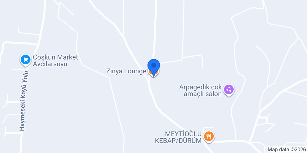Zinya Lounge konumu