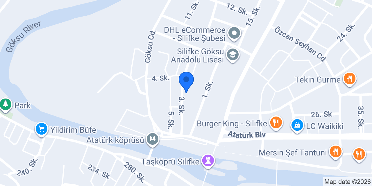 Silifke Rehberlik Ve Araştırma Mrk Müdürlüğü konumu