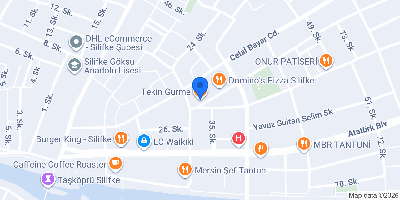 Tekin Gurme konumu