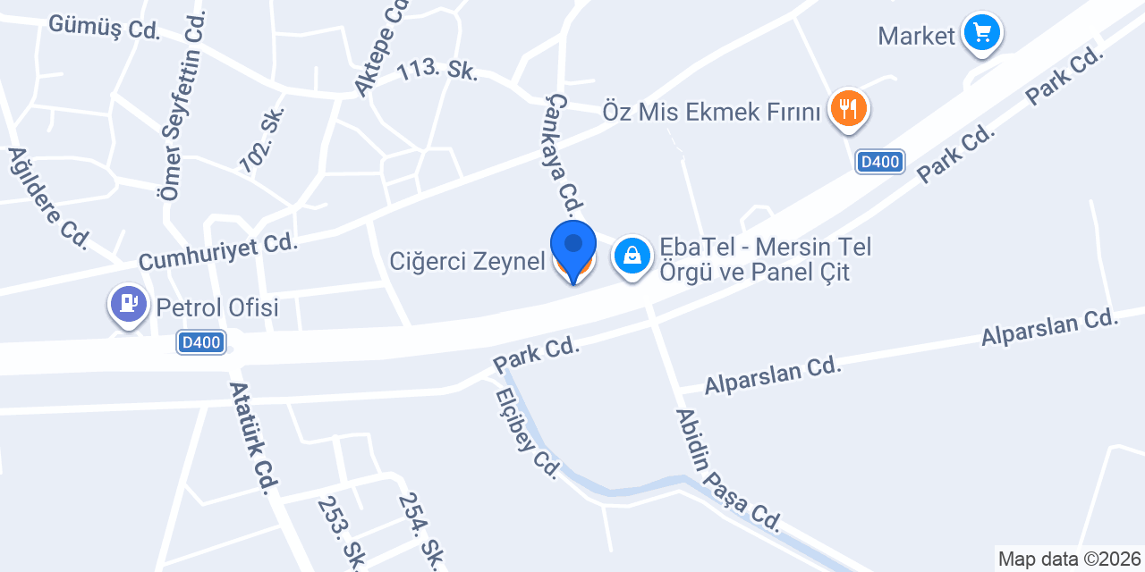 Ciğerci Zeynel konumu