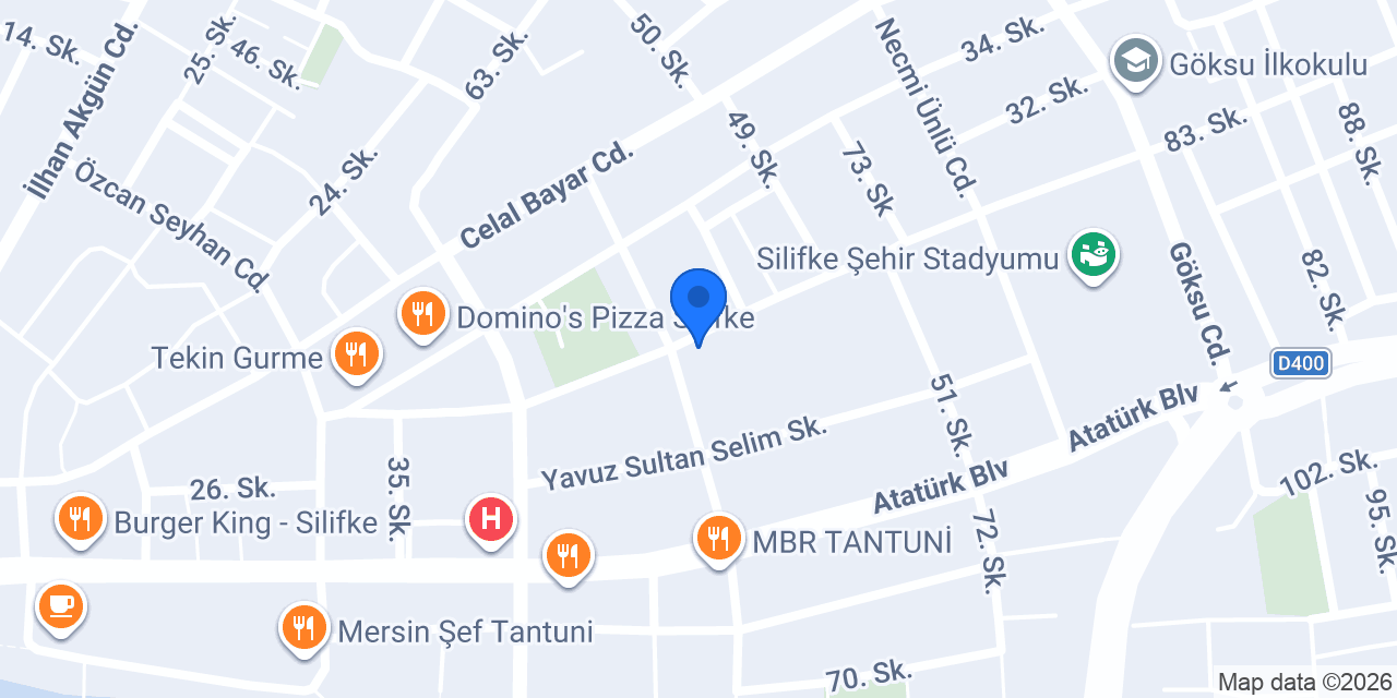KINADAYIZ silifke konumu
