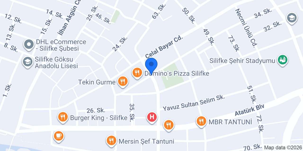 Silifke Efsun Çiçekçilik konumu